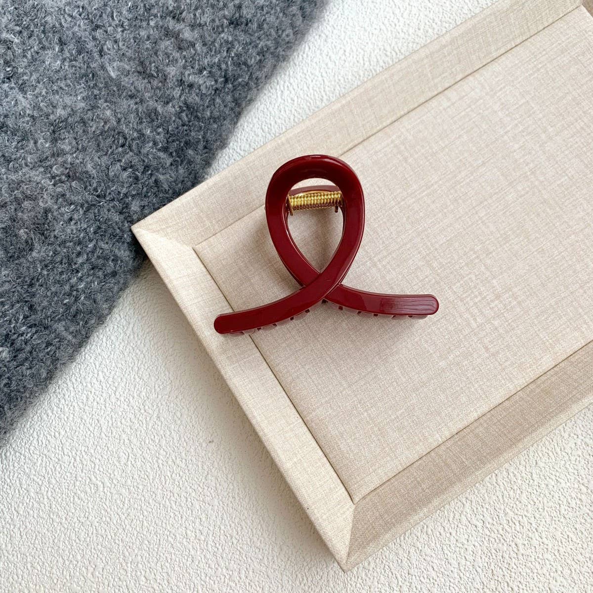 CWAHA4448_NEW RED ELEGANT AND HIGH-END HAIRPIN