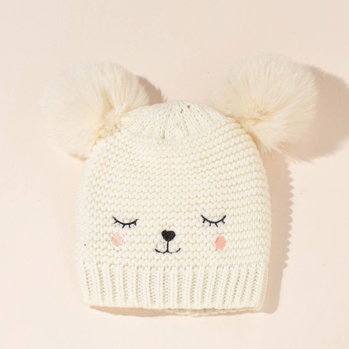 2024 NEW DOUBLE BALL CHILDREN'S KNITTED HAT_CWAH1751