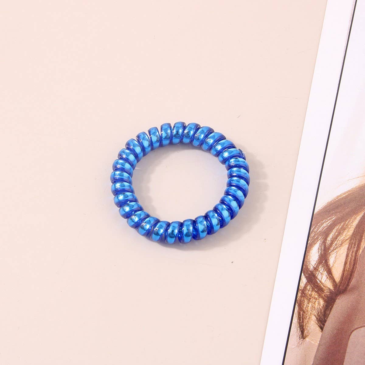 CWAHA1380_SIMPLE PHONE LINE HAIR TIE