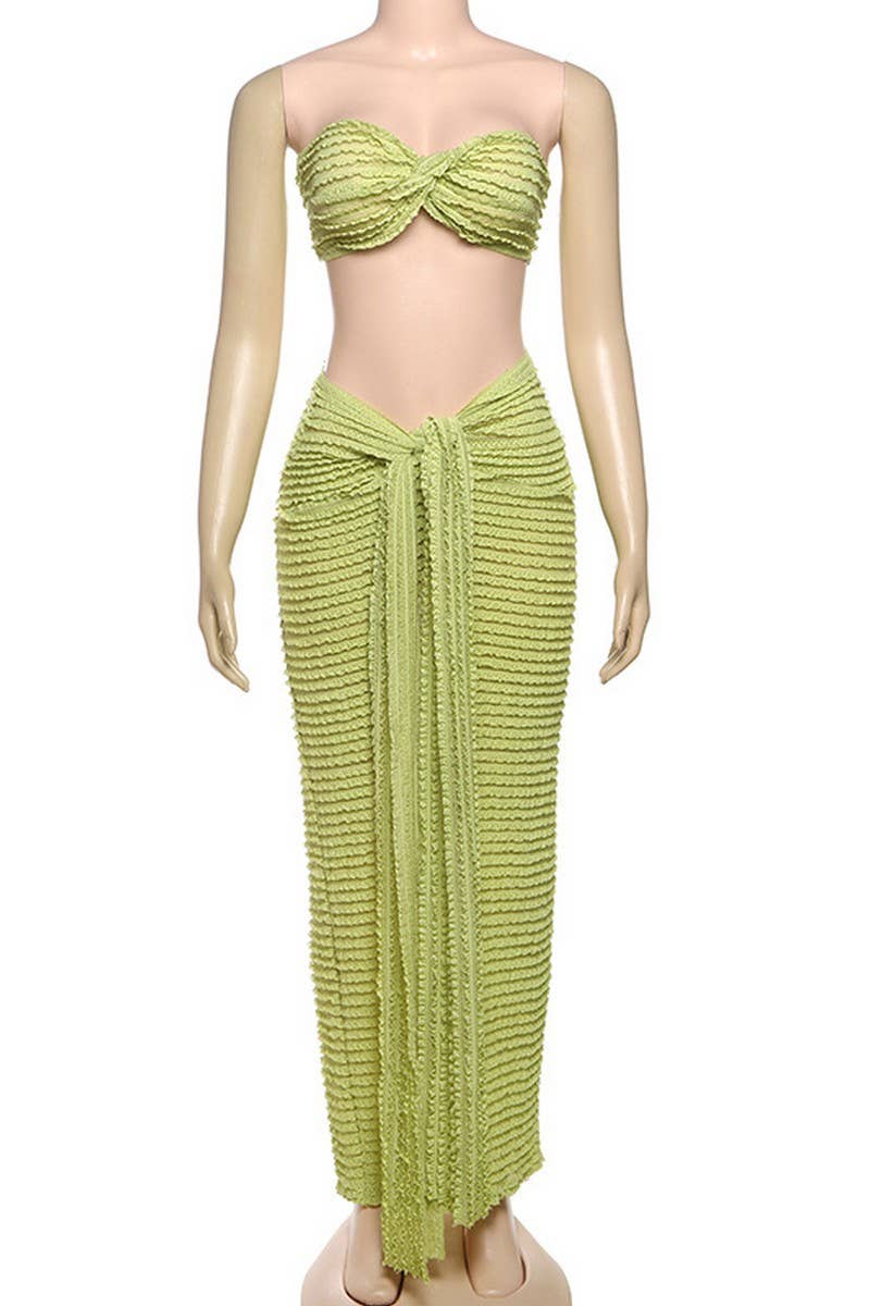 CWSS1281_BANDEAU NAVEL-BARING LONG SKIRT SUIT