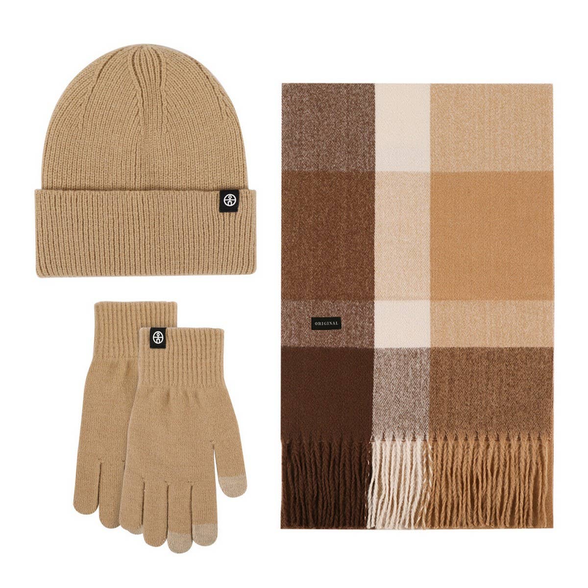 WINTER SHAWL COLD-PROOF THICKENED KNITTED SUIT