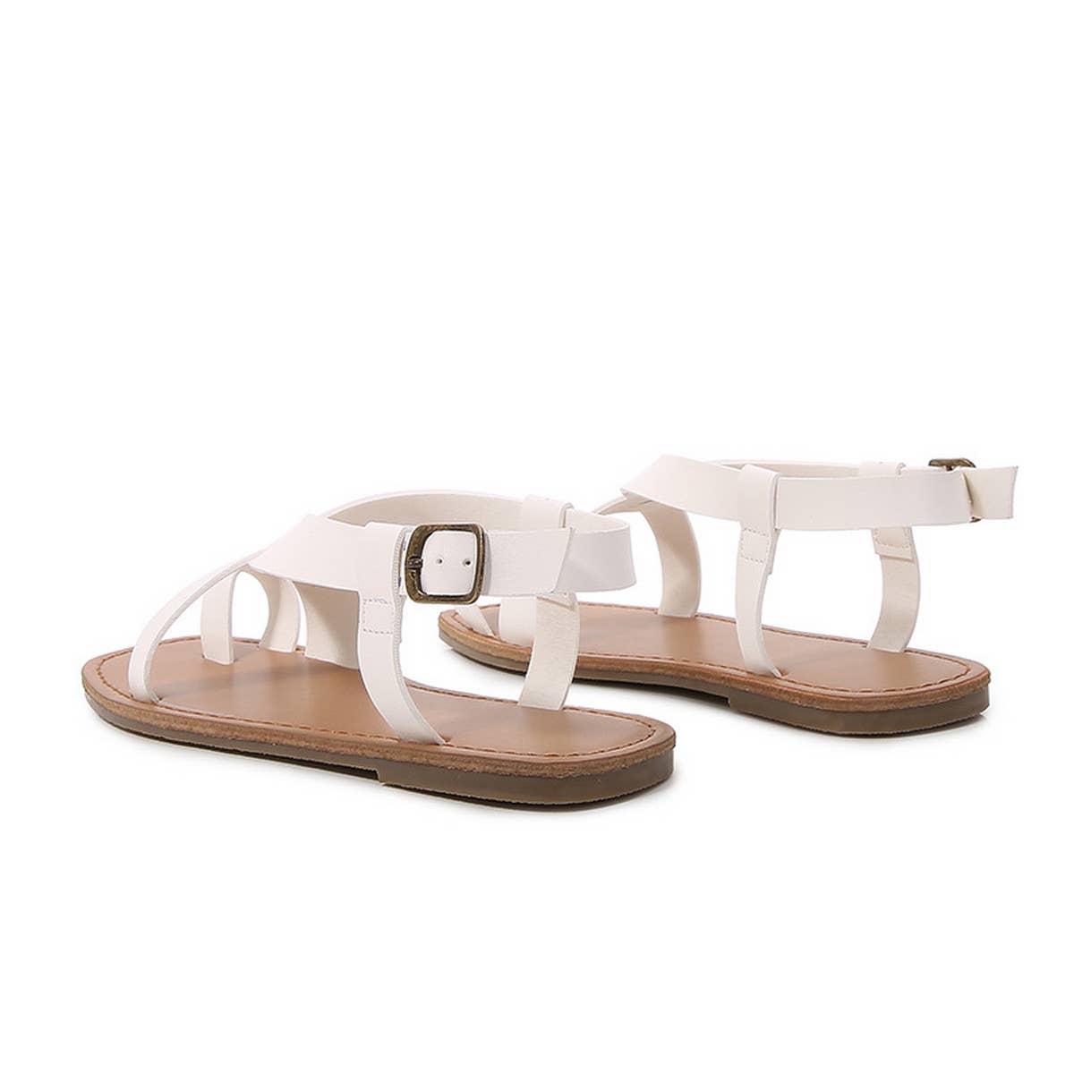 SQUARE TOE SLIP-ON SANDALS AND FLATS_CWSHS0654