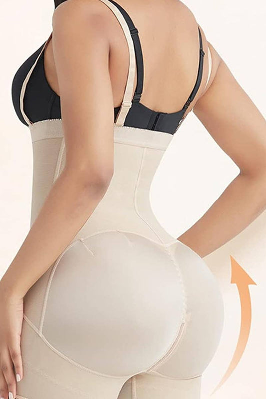 CWSBSSL0101_SPAGHETTI STRAP BODY SHAPING PLUS SIZE BODYSUIT