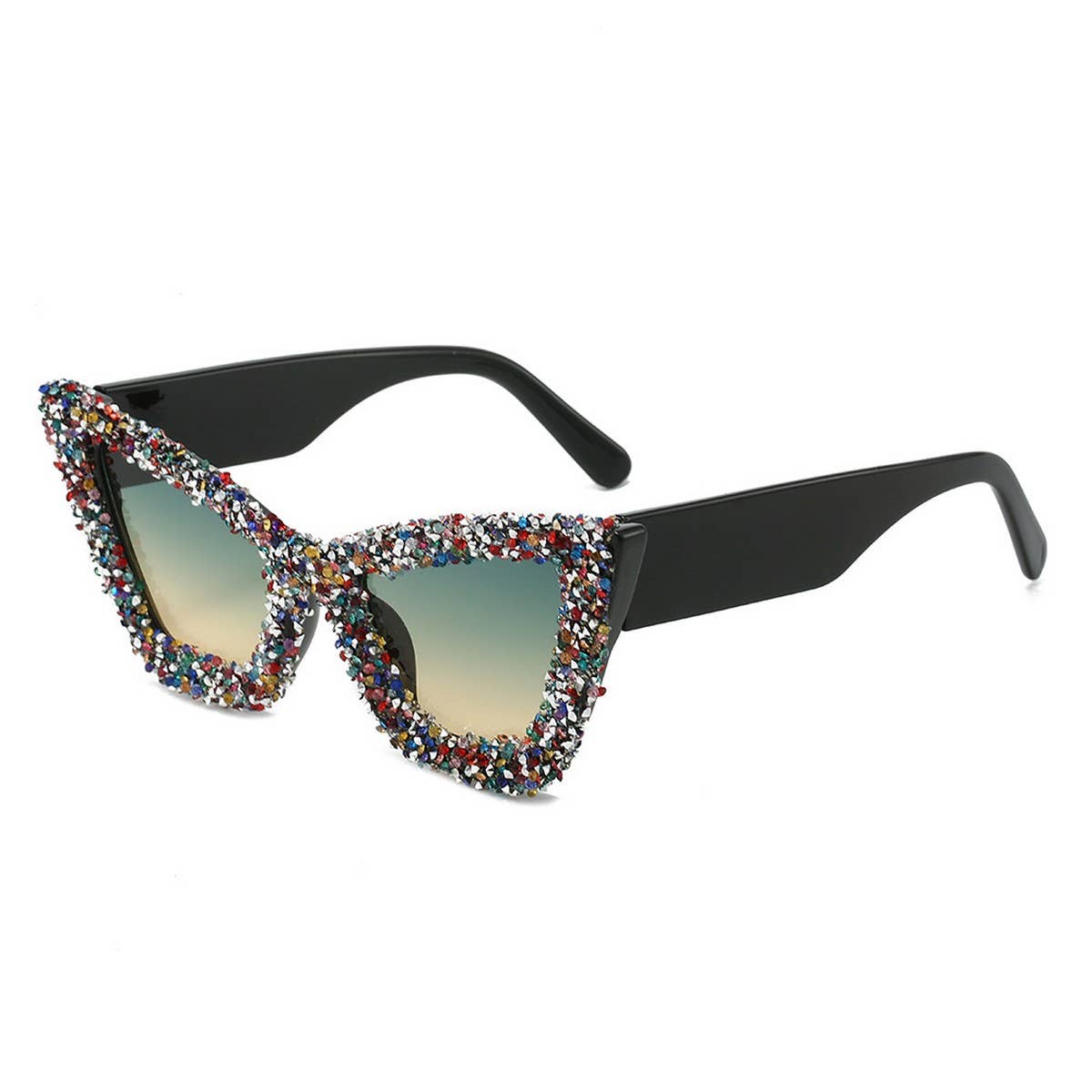 LARGE FRAME CAT-EYE DIAMOND SUNGLASSES_CWASG0860