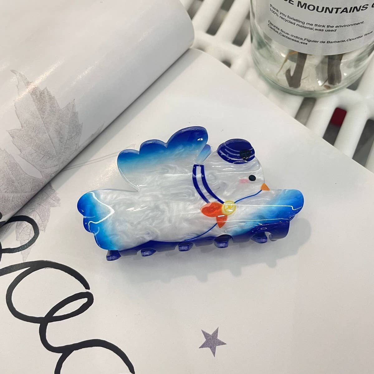 CWAHA4455_NEW CARTOON DOPAMINE ANGEL WINGS SHARK CLIP