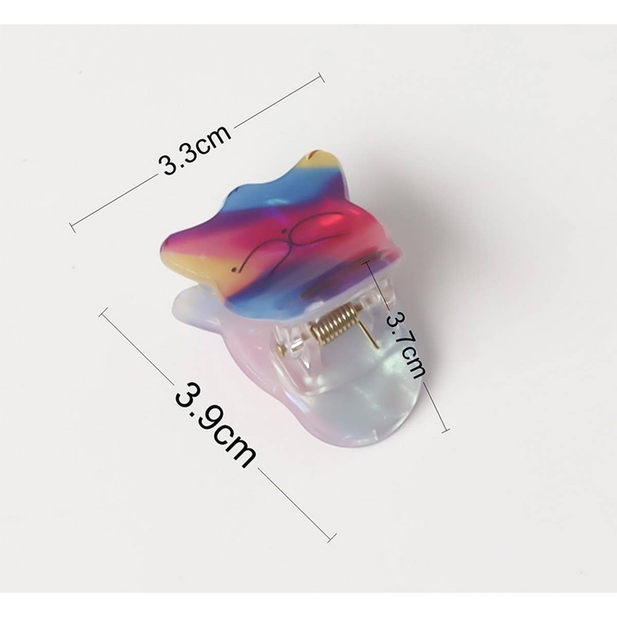 CWAHA1607_HALLOWEEN GHOST SMALL HAIR CLAW CLIP