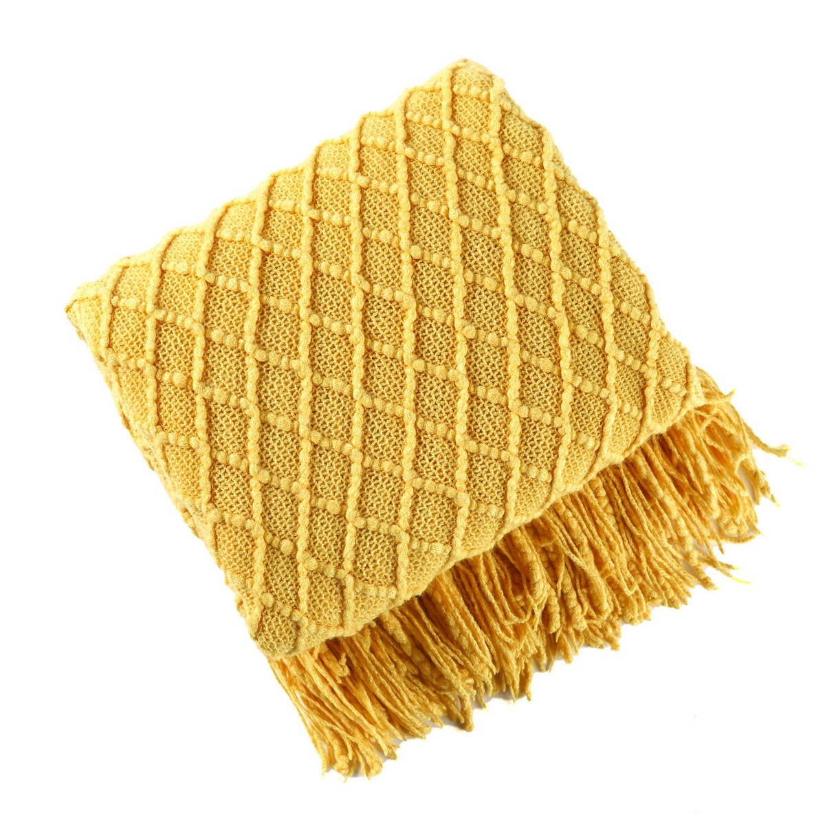 KNITTED SOLID COLOR SOFA BLANKET SHAWL BLANKET