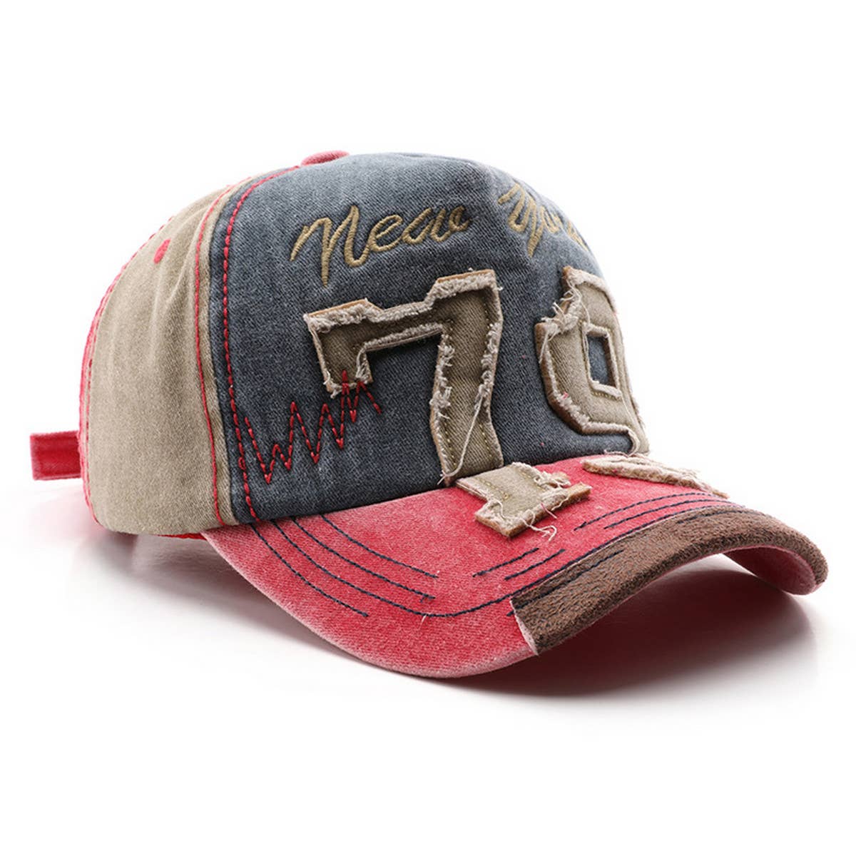 CWAH3225_KOREAN WASHED OLD SUN PROTECTION BASEBALL CAP