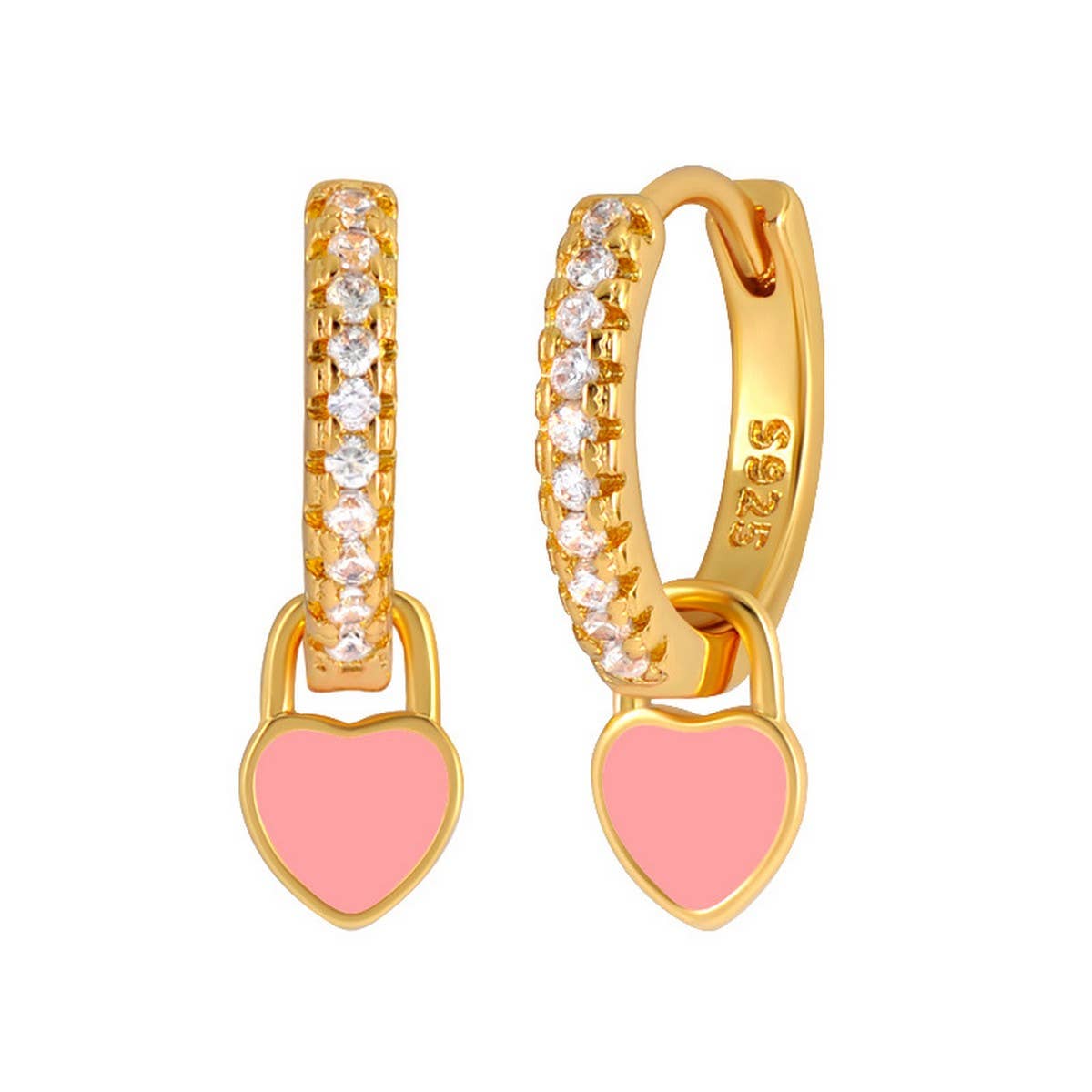 NEW SIMPLE MULTI-COLOR LOVE GEOMETRIC EARRINGS