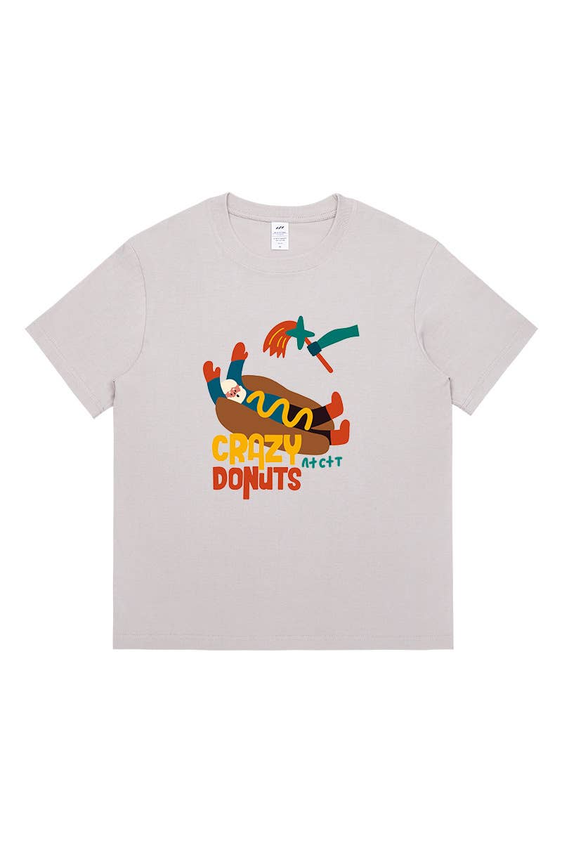 CWTTS1597_NEW SUMMER ROUND NECK SLIM SHOULDER TOP