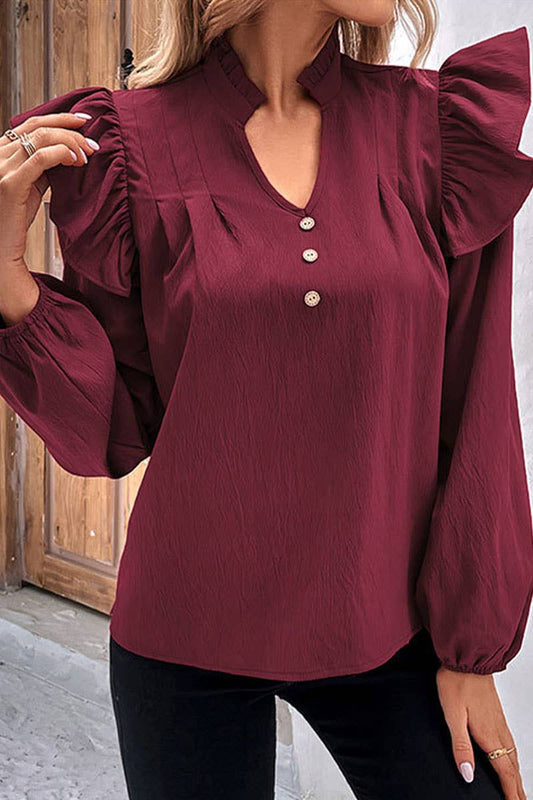 CWTBLL3585_AUTUMN AND WINTER SOLID COLOR LOOSE SHIRT DESIGN