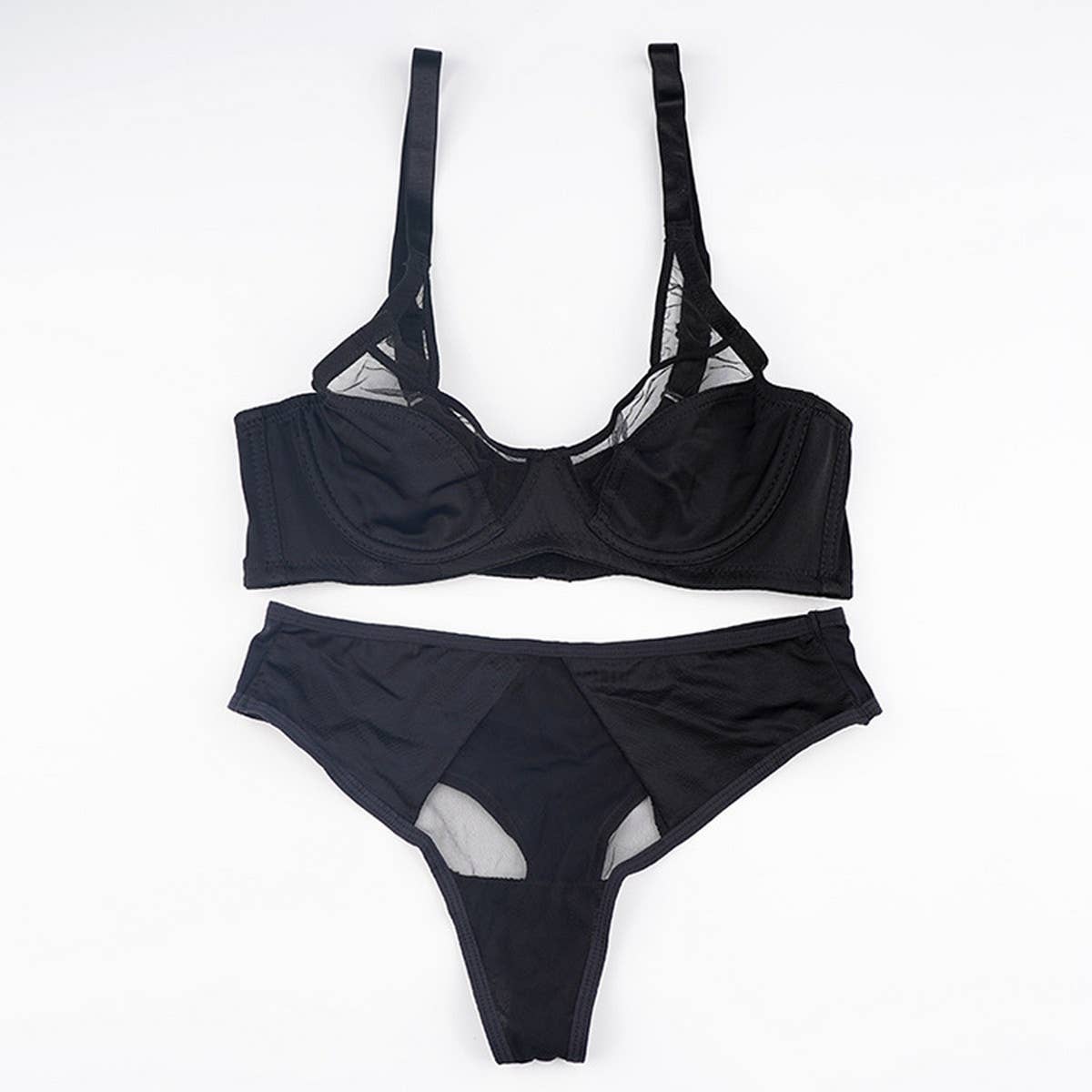 WOMEN LACE ADJUSTABLE SEXY UNDERWEAR SET