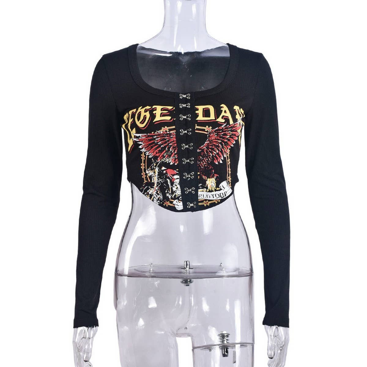 WOMENS SEXY SLIM FIT SHORT BREASTED TOP