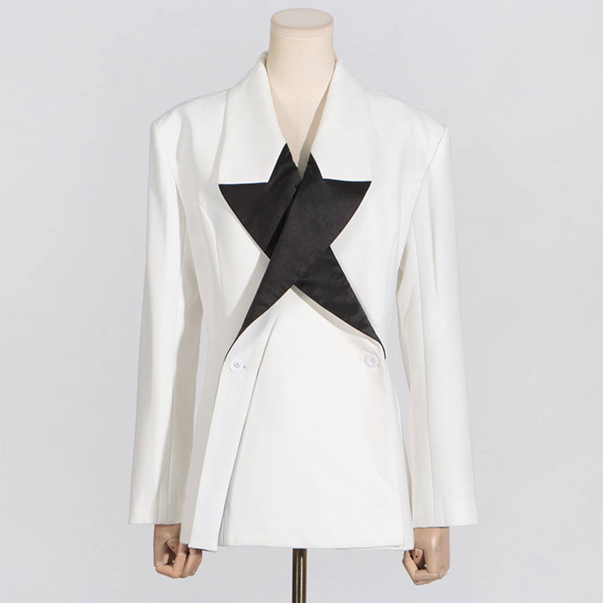 Designer Colorblock Blazer ? Trendy Spring Fit
