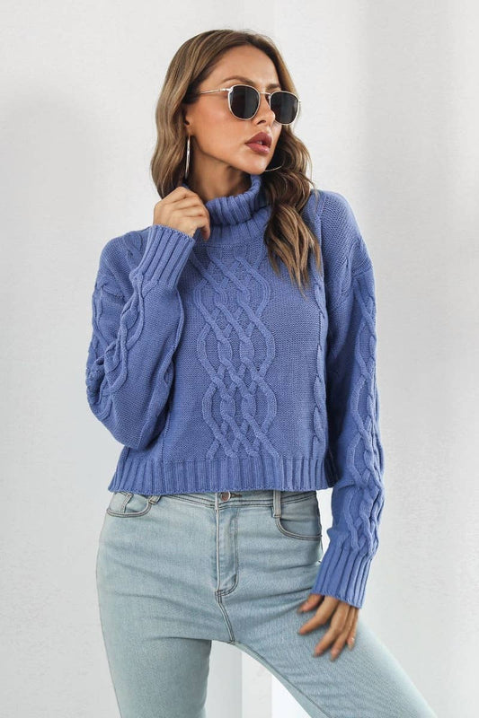 CWOSWL6422_WINTER TURTLENECK SWEATER WITH LONG SLEEVES