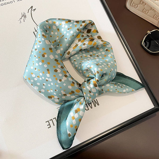 NEW IRREGULAR POLKA DOT SQUARE SCARF