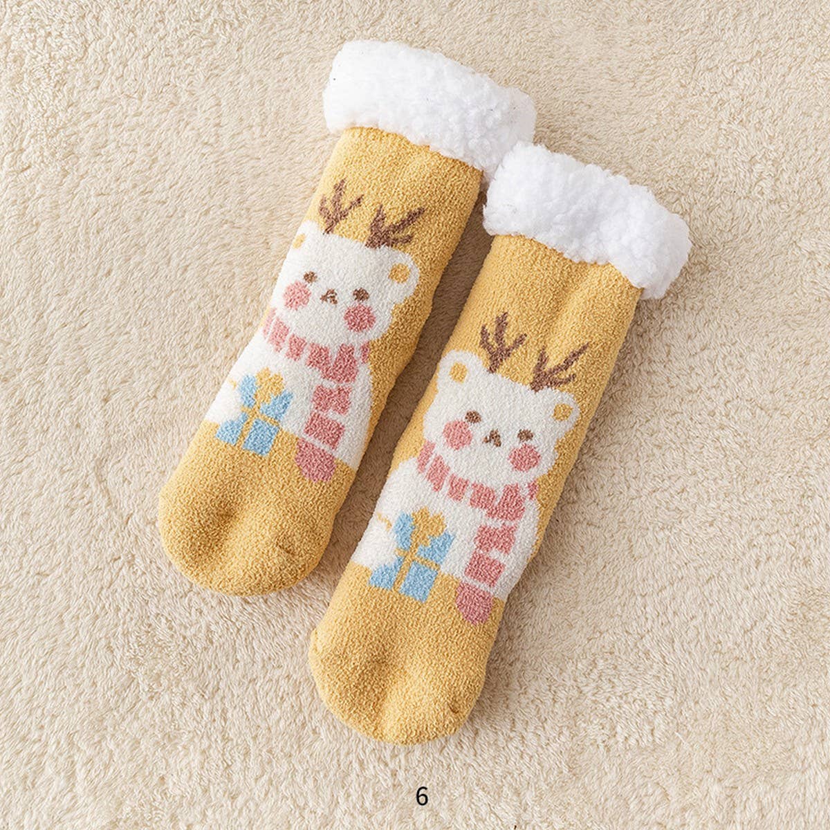 WINTER MID-TUBE NON-SLIP FLOOR SOCKS FOR WOMEN