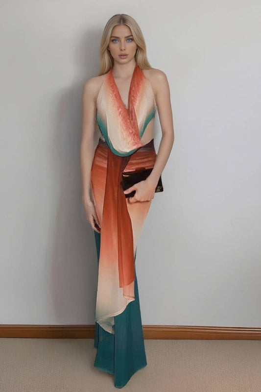 CWSS1280_SUMMER SEXY HOT GIRL HALTER NECK TWO PIECE