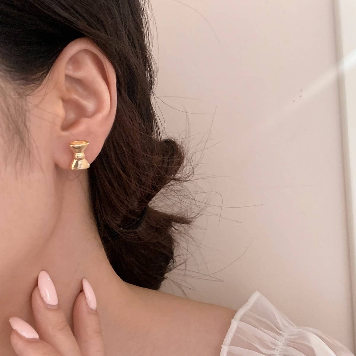 NEW VERSATILE EXQUISITE HIGH-END BOW EARRINGS_CWAJE3010