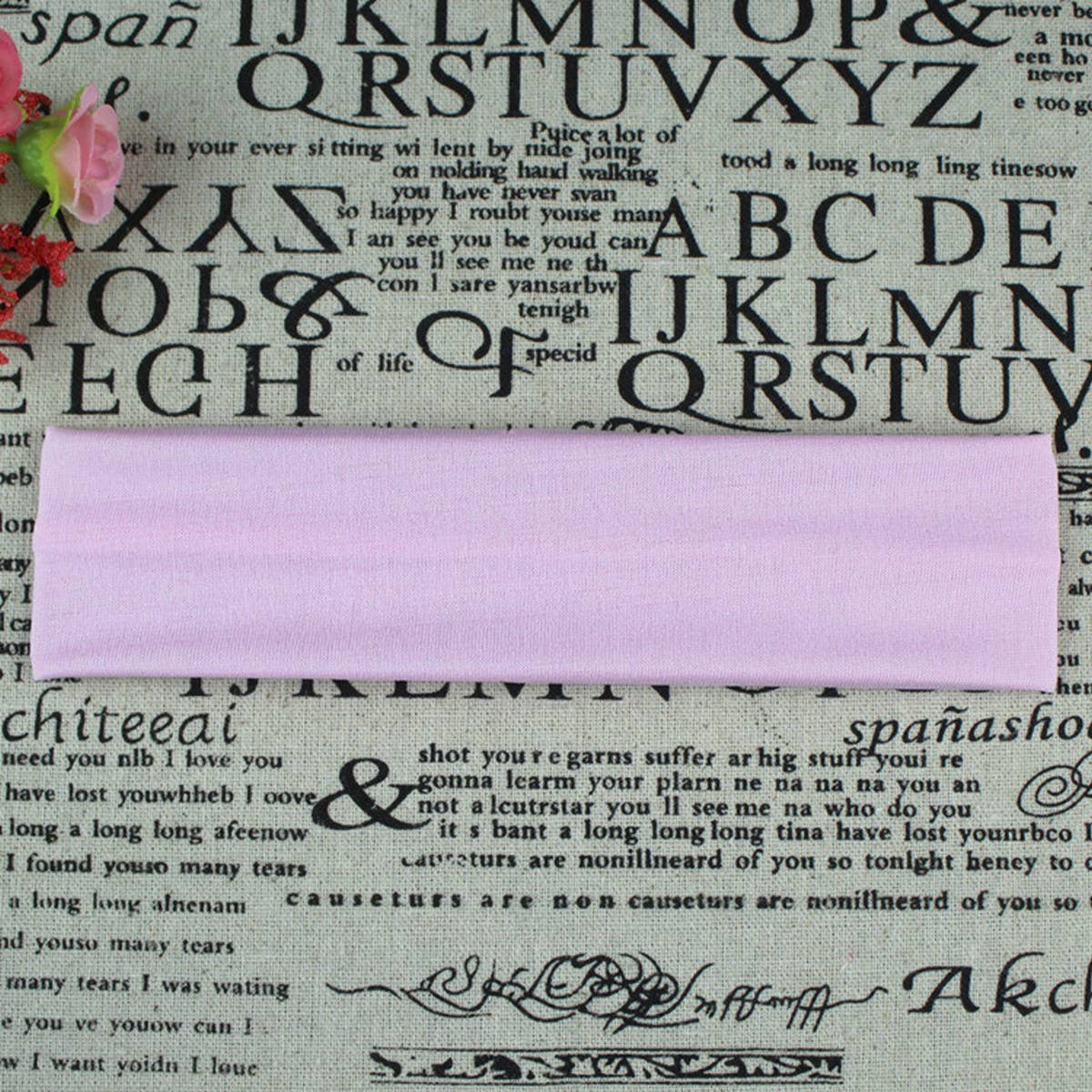 CWAHA6413_YOGA SPORTS HEADBAND ELASTIC SOLID COLOR HAIRBAND