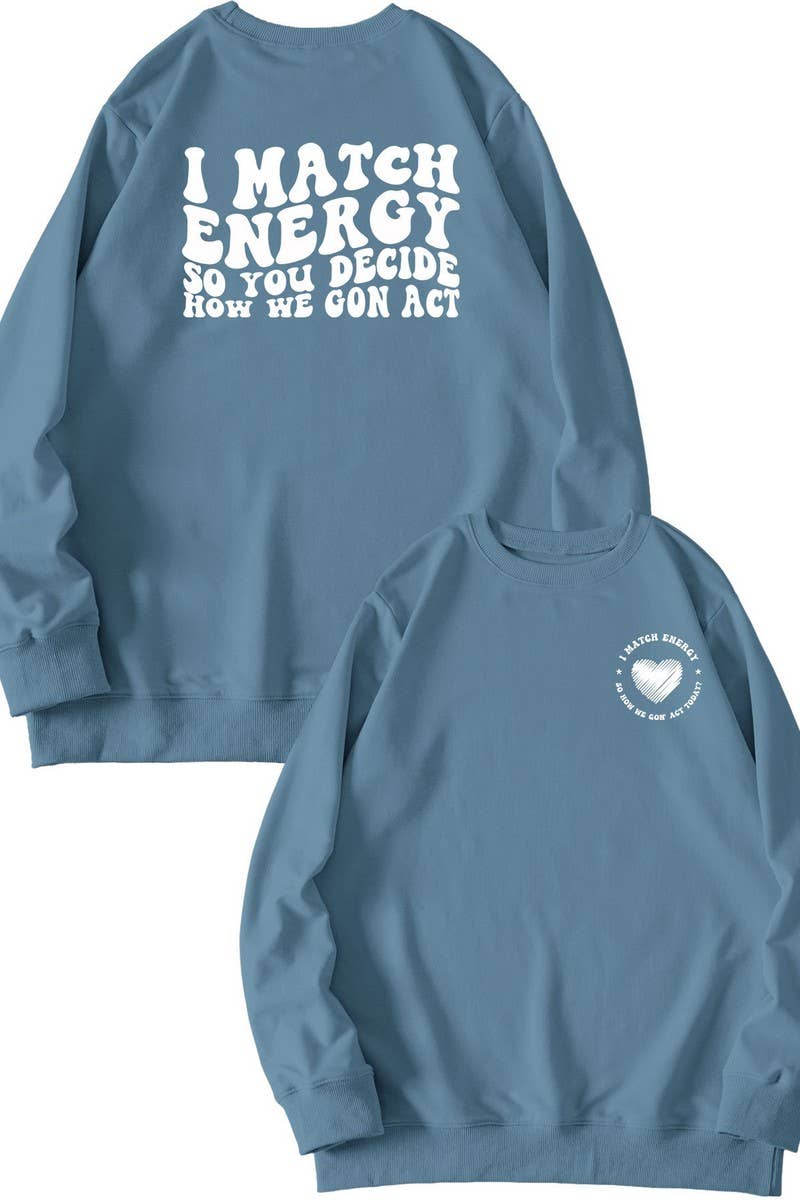 CWTSTL0491_WOMEN LETTER PRINTING LONG SLEEVE SWEATSHIRT