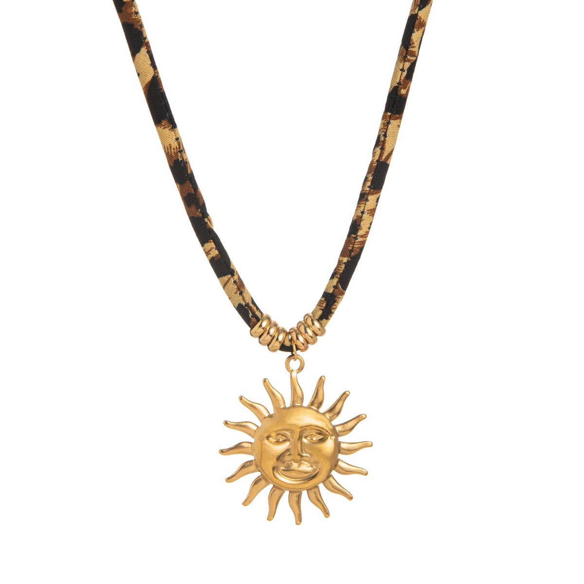 Leopard Velvet Cord Necklace ? Bold Fall Statement