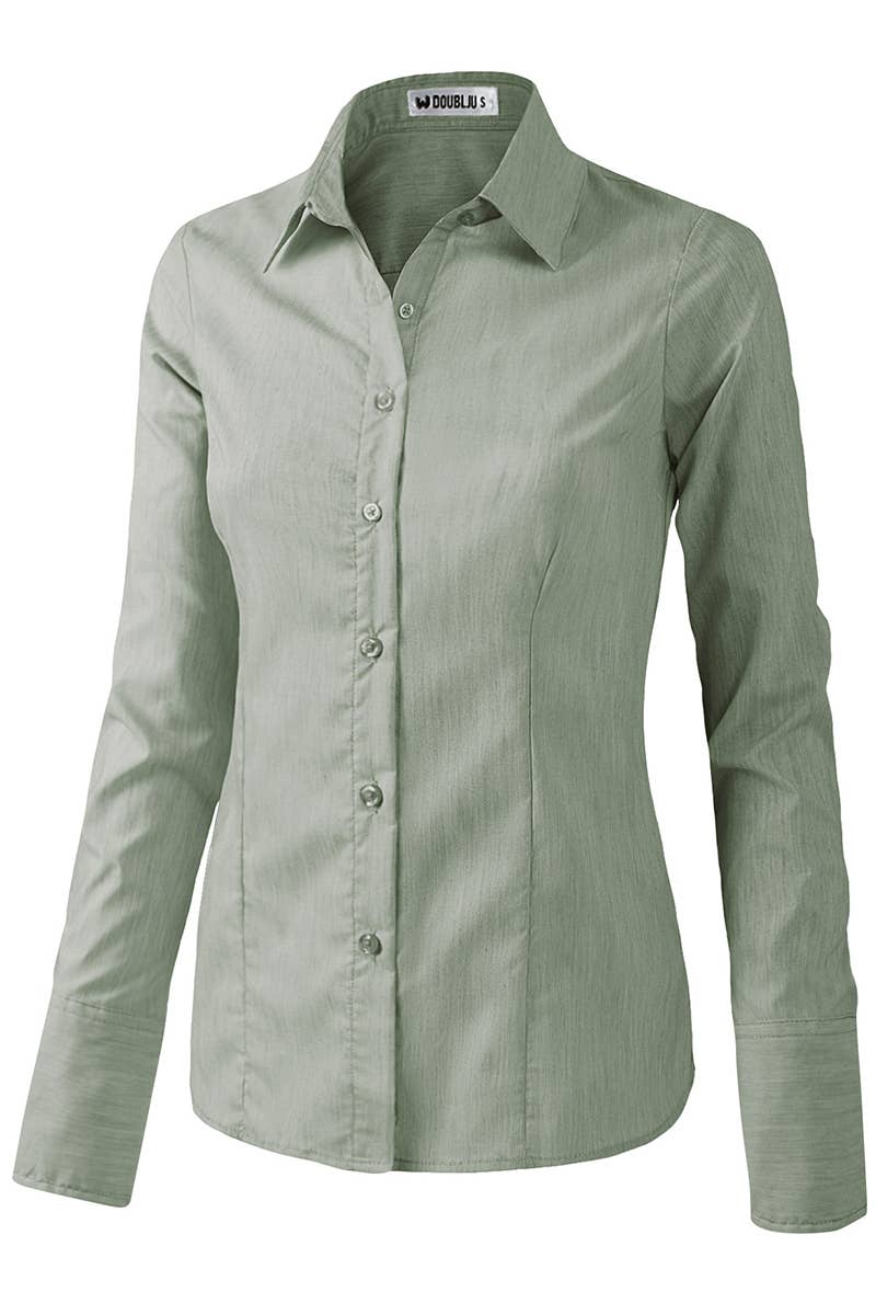 CWTDSL028_Button Down Long Sleeve Collared Shirts
