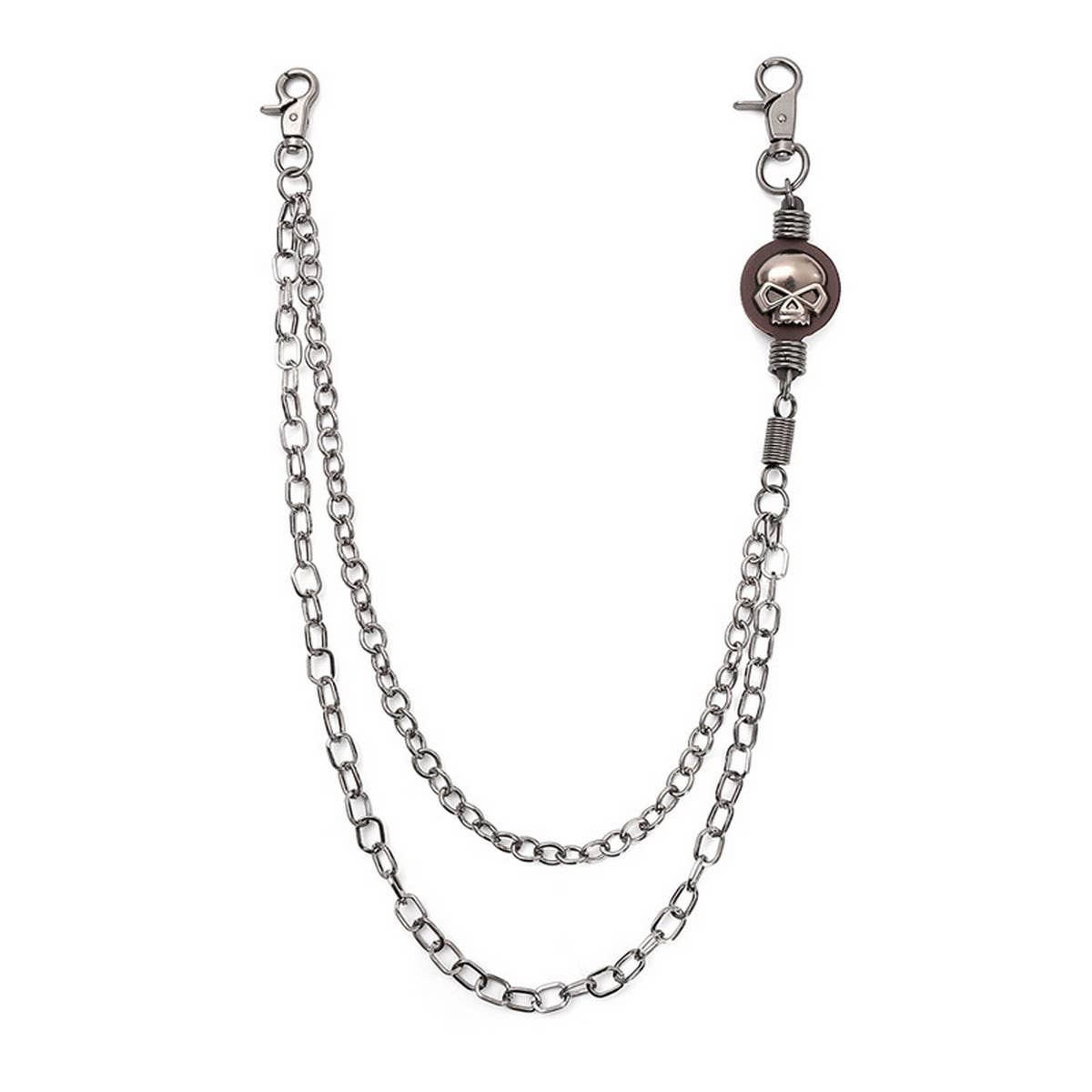 DARK ALLOY SKULL MULTI-LAYER JEANS CHAIN