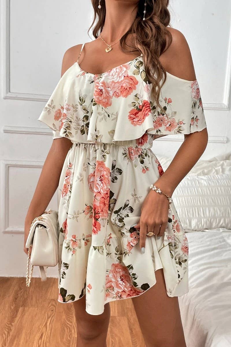 CWDSD8674_FLORAL SEXY SWEET SPAGHETTI STRAP DRESS