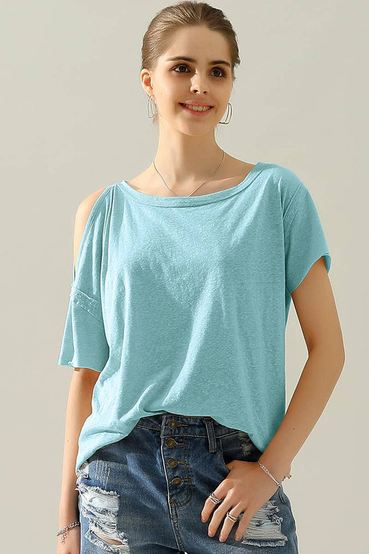 CWTTS702_Casual solid color crew neck top