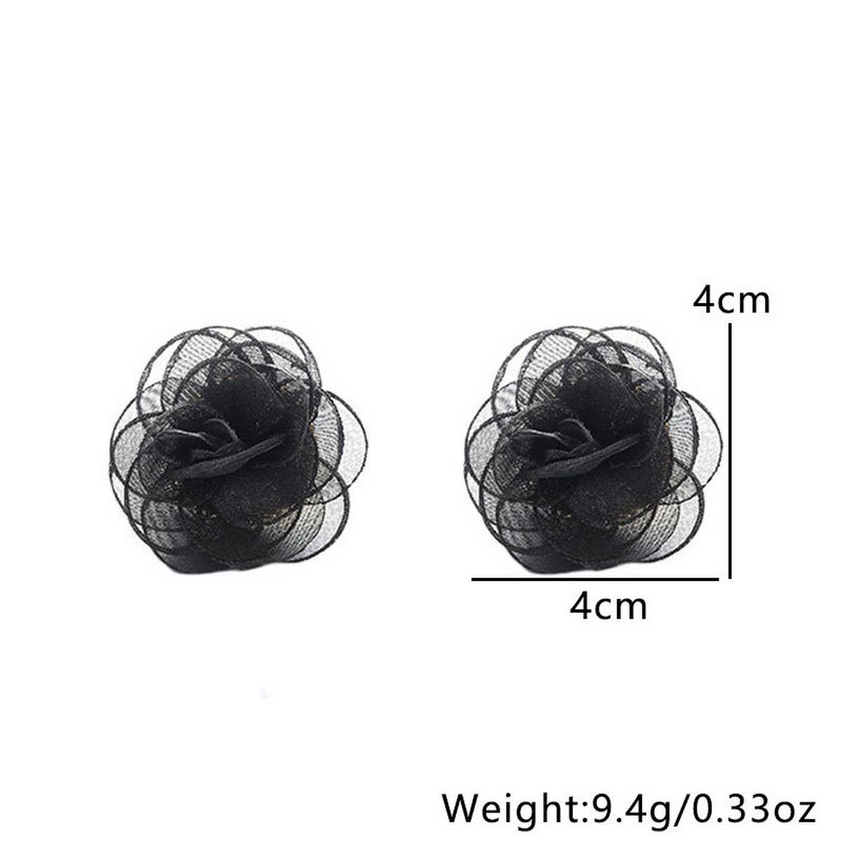 Handmade Lace Rose Stud Earrings ? Sweet & Minimal