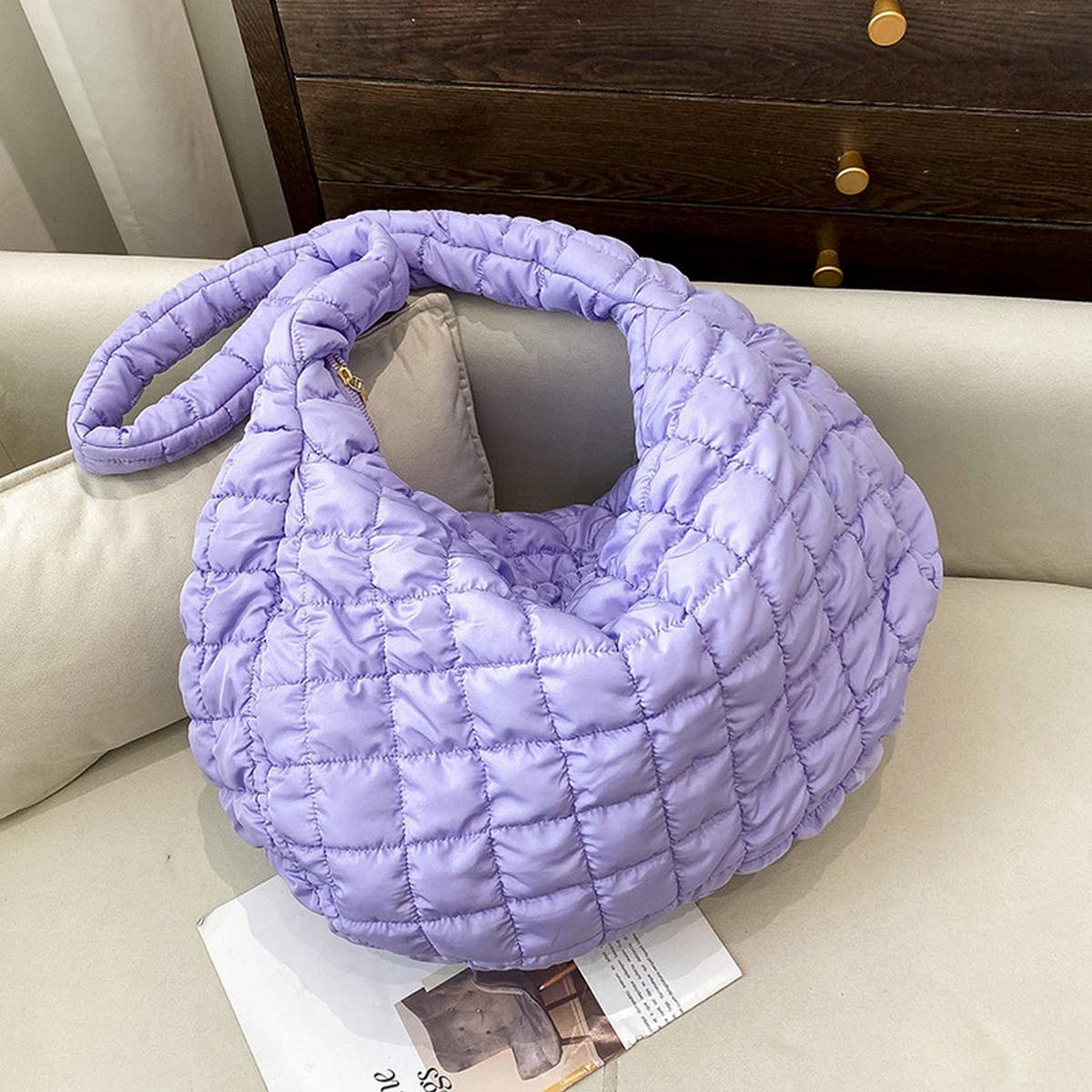 Large Puffy Cloud Tote Bag Shoulder Purse_CUAB00508
