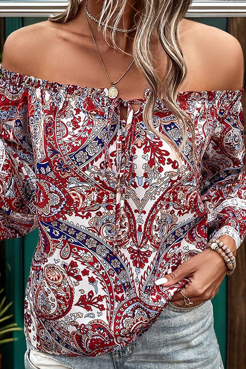 CWTBLL0903_IRREGULAR OFF-SHOULDER COLLAR LONG-SLEEVED SHIRT