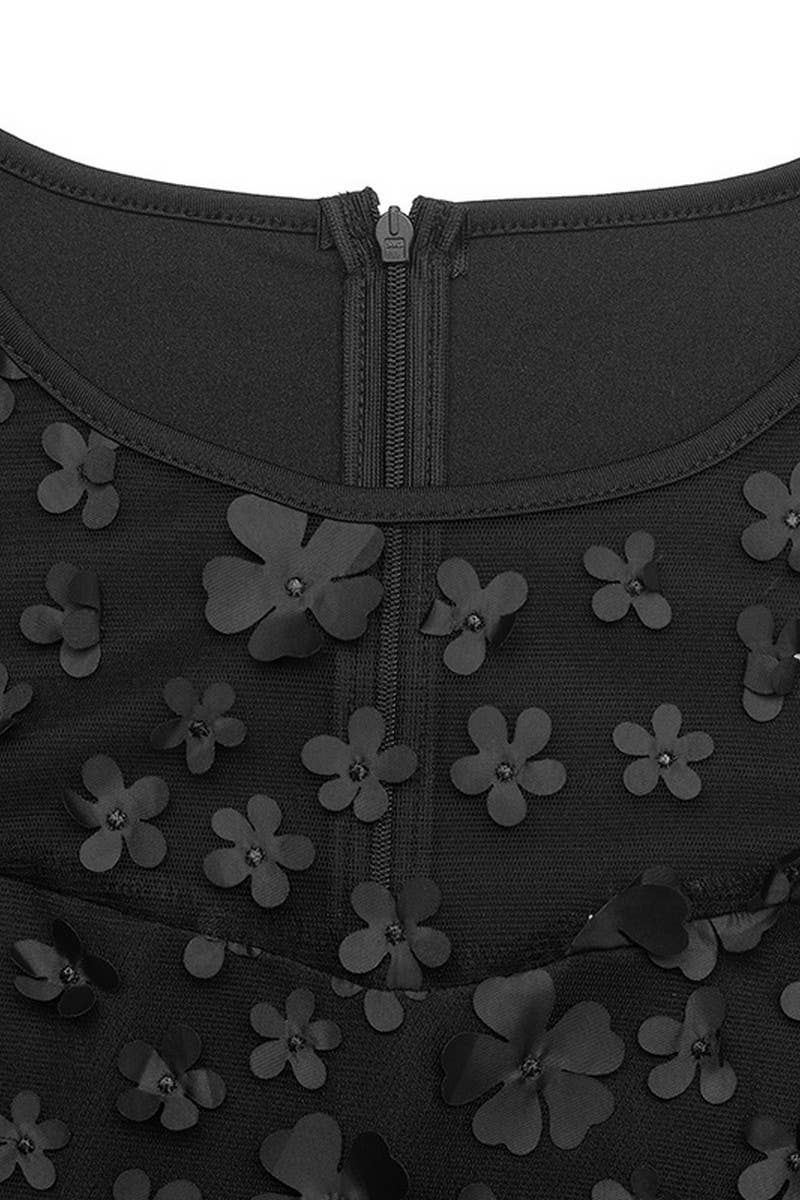 CWSJS1764_LACE PATCHWORK SLEEVELESS TIE WAIST JUMPSUIT