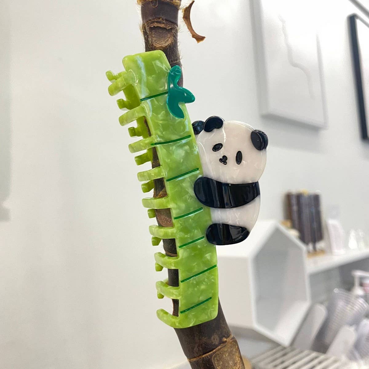 CWAHA4464_GIRLS PERSONALIZED CUTE PANDA CARTOON HAIRPIN