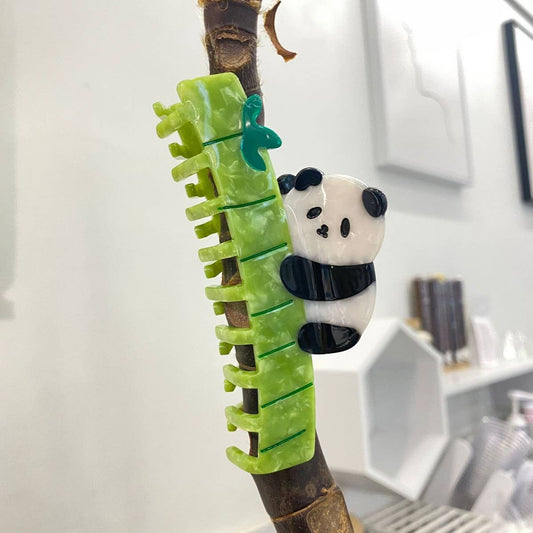 CWAHA4464_GIRLS PERSONALIZED CUTE PANDA CARTOON HAIRPIN