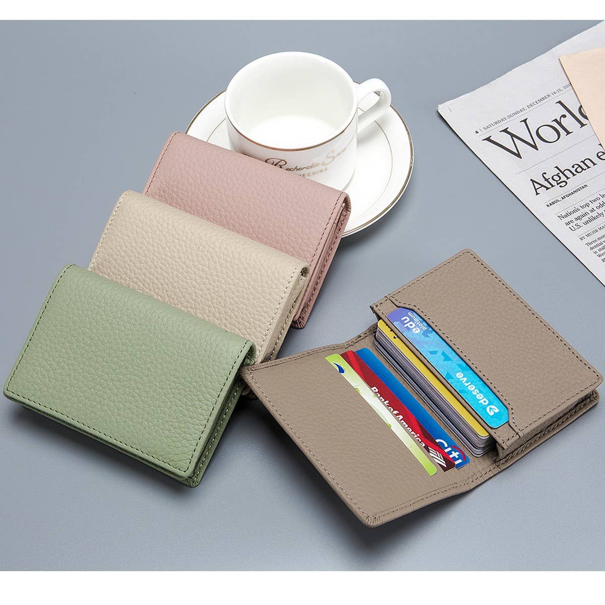 CASUAL TOPLAYER COWHIDE GENUINE LEATHER CARD HOLDER_CWAB3826