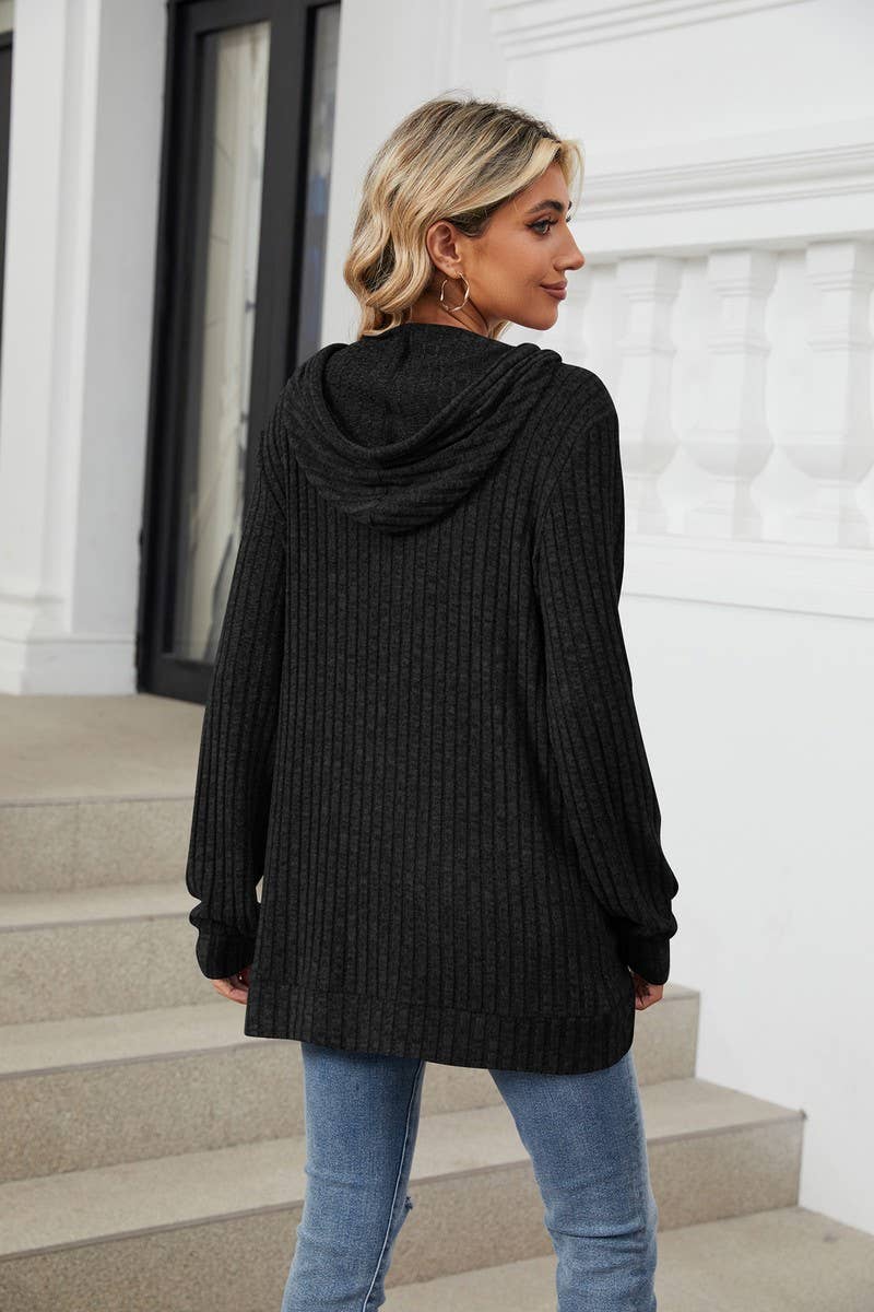 CWOHOL1110_AUTUMN AND WINTER LOOSE HOODED SWEATSHIRT