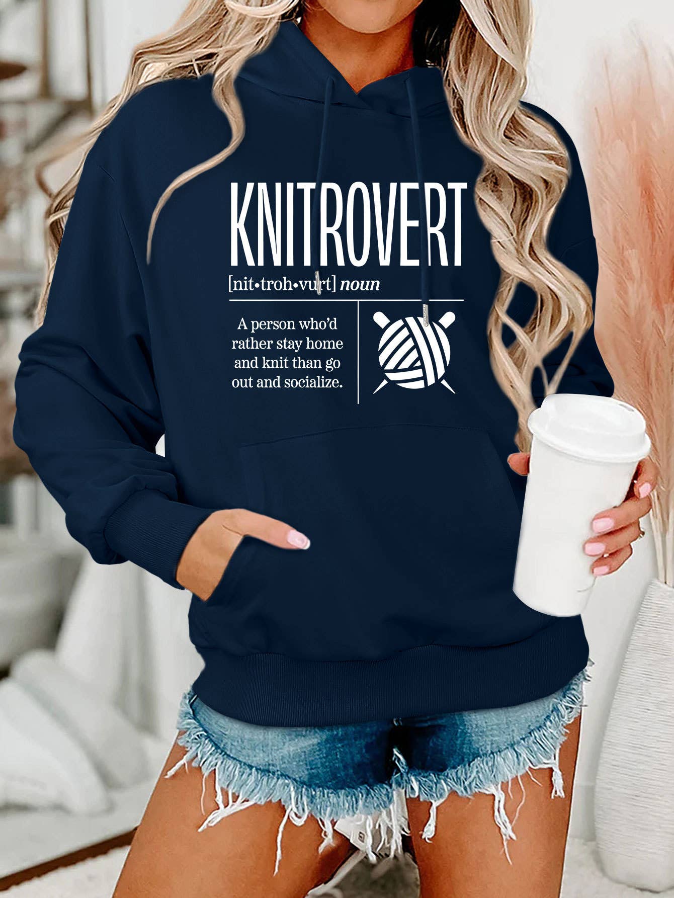 Comfort ladies KNITROVERT NIT hoodie