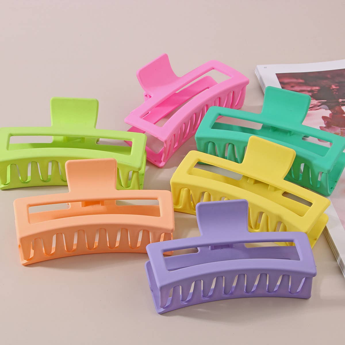 5.12" Jumbo Flat Hair Claw Clip ??Strong Hold_CWAHA1091