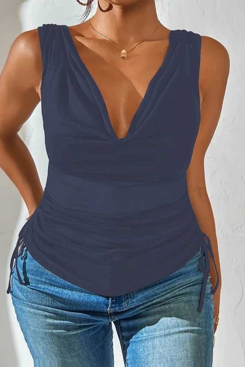 CWTTSL0334_V-NECK PURE SEXY SLEEVELESS VEST