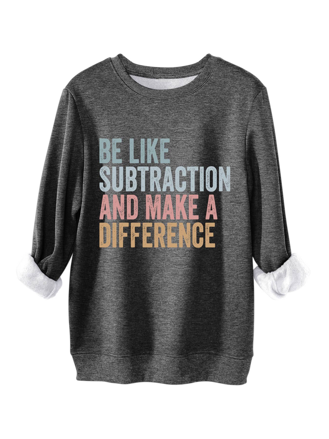 Be like subtraction printed thickened hoodie