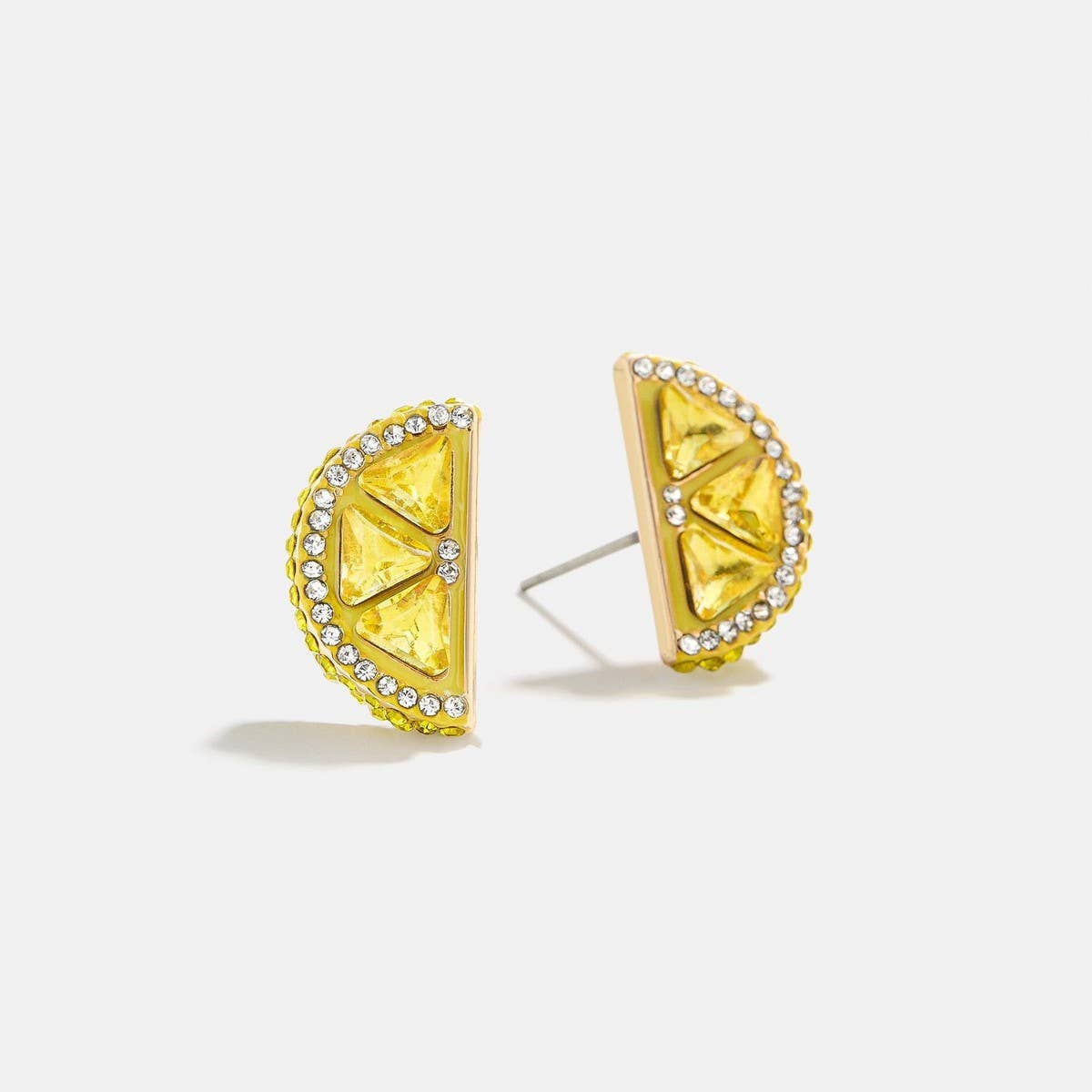 Summer Beach Fruit Stud Earrings Full CZ Copper_CWAJE5106