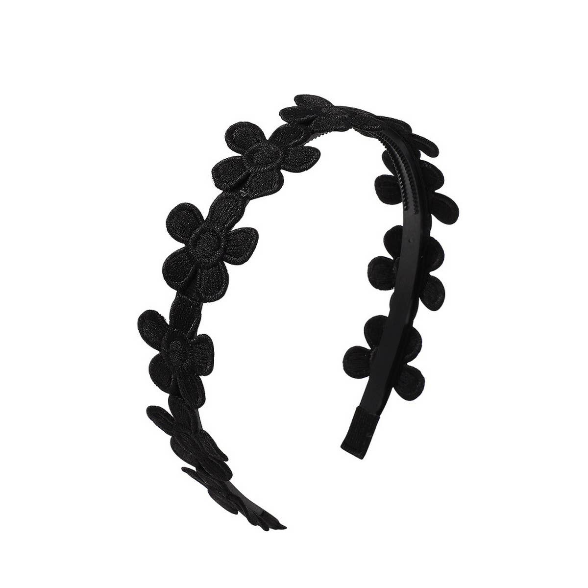 CHILDREN'S VINTAGE DAISY EMBROIDERED HEADBAND