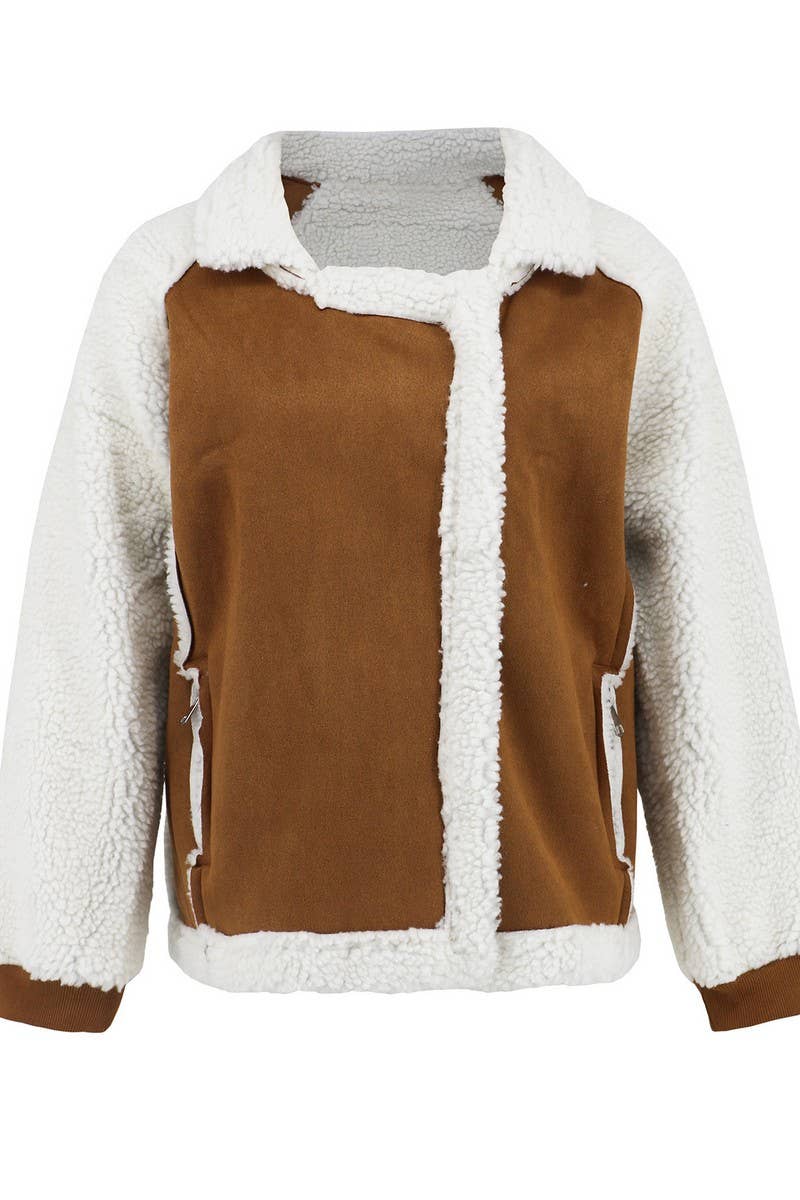 CWOCO0952_LAPEL LAMBSWOOL DENIM SUEDE ZIP-UP JACKET