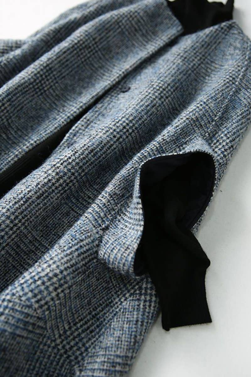 CARDIGAN CREW NECK WITH THREE-QUARTER SLEEVES