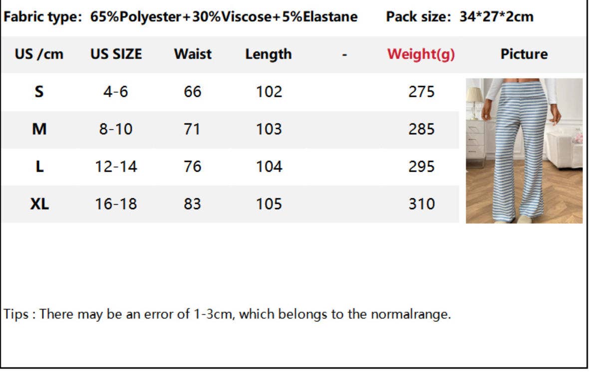 CWBLP00970_CASUAL STRAIGHT-LEG STRIPED LOUNGE PANTS