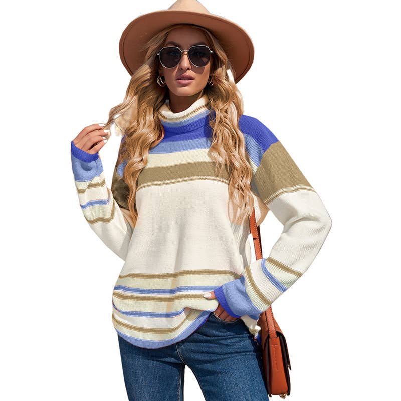 Casual turtleneck warm sweater