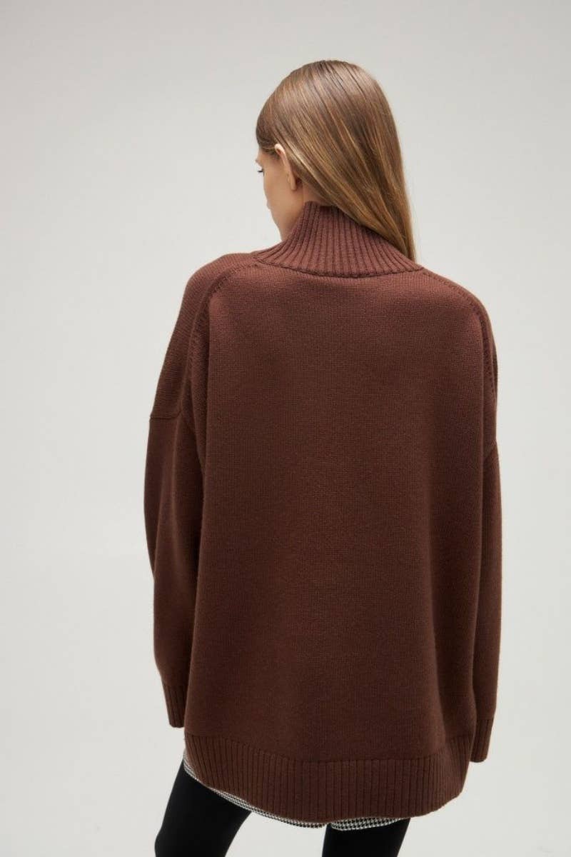 CWOSWL6643_CASUAL HALF-TURTLENECK SWEATER WITH LONG SLEEVES