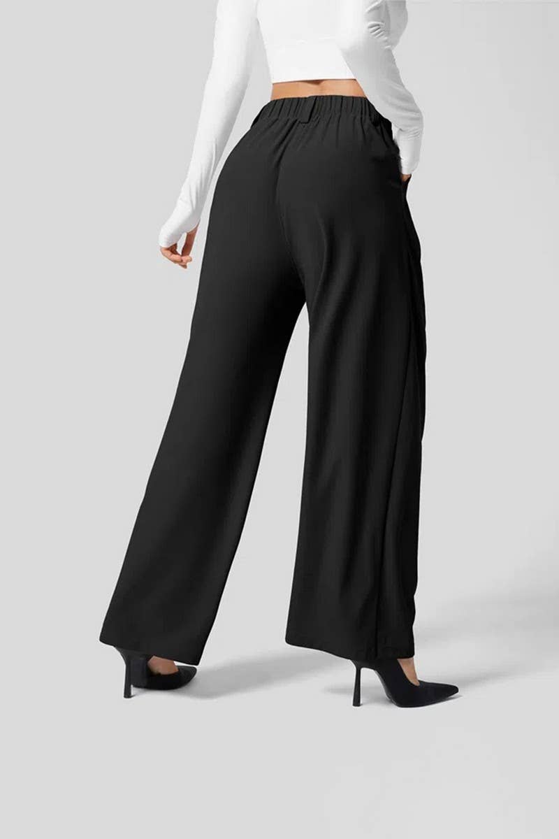 CWBLP1426_LOOSE FITTED CASUAL KNITTED TROUSERS